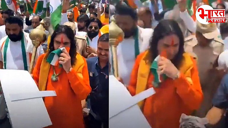 BJP विधायक बालमुकुंद ने तिरंगे से पोंछी नाक? वायरल वीडियो ने मचाया बवाल BJP विधायक बालमुकुंद ने तिरंगे से पोंछी नाक? वायरल वीडियो ने मचाया बवाल